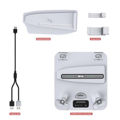 Imagem de Base Vertical Para Ps5 e Ps5 Slim VR2 Refrigeração Horizontal Controladores Dock TP5-3550
