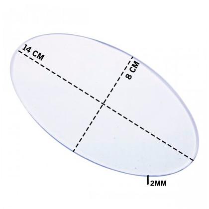 Imagem de Bases Acrilica 50un 14x8 Oval + 50un 18x10 + 10un Red 12cm