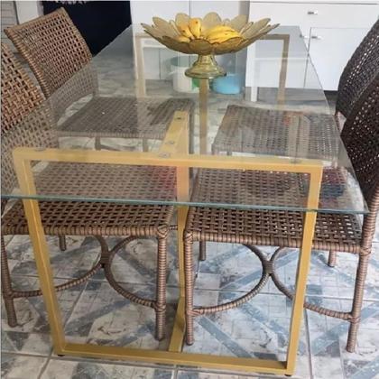 Imagem de BASES de MESA Estilo INDUSTRIAL Modelo T 75x60cm Kit c/2un