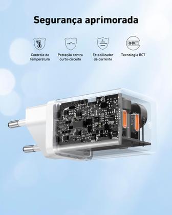 Imagem de Baseus Carregador Turbo Gan5 Pro compatível com Notebooks USBC USBC 40w