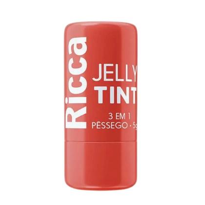 Imagem de Bastão 3 em 1 Batom Blush e Sombra Jelly Tint Cor Pêssego 5g Ricca