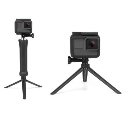 Imagem de Bastão 3 Way 3 Formas Selfie Extensor Tripé p/ Cãmera de Ação Eken H9r Sjcam 4k Sports Prova D'água
