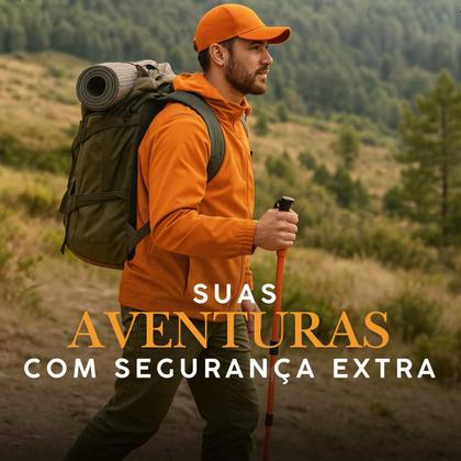 Imagem de Bastão Caminhada Nautika Retratil Cajado Trek Pro Anti-shock