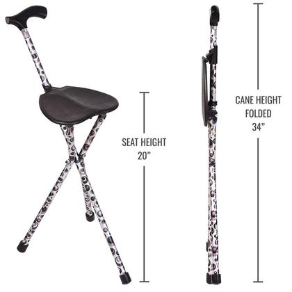 Imagem de Bastão de caminhada Switch Sticks, bengala dobrável com assento de 86 cm de altura