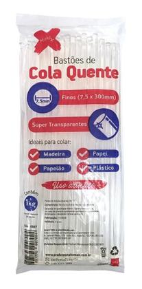 Imagem de Bastão De Cola Quente Fino 7,5 Mm - Pacote Com 85 Unidades