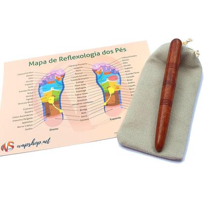Imagem de Bastão de Madeira Massagem Reflexologia Podal Mod.2 - wapshop