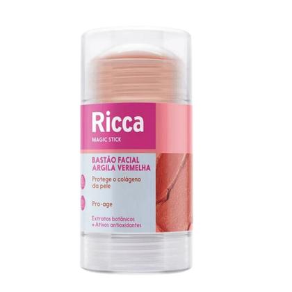 Imagem de Bastão Facial de Argila Vermelha Magic Stick Ricca 30g