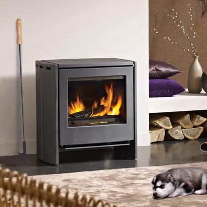 Imagem de Bastão Fire Pit Poker AGM de 32 cm com cabo de madeira e farpa
