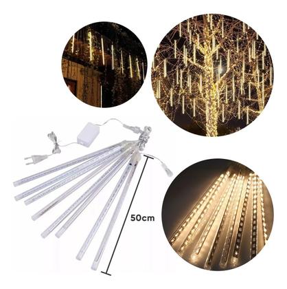 Imagem de Bastão Meteoro Snowfall Transparente Bivolt Branco Quente