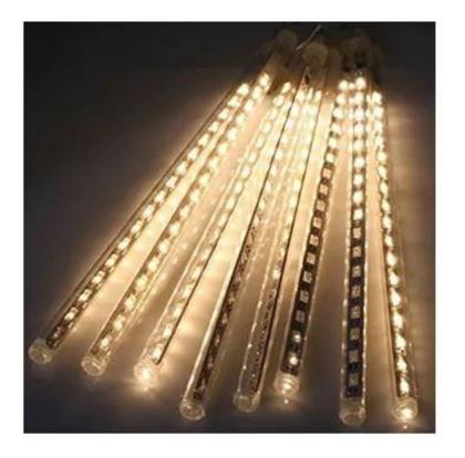 Imagem de Bastão Meteoro Snowfall Transparente Bivolt Branco Quente