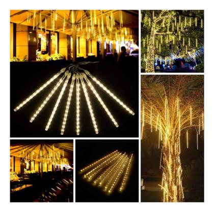 Imagem de Bastão Meteoro Snowfall Transparente Bivolt Branco Quente