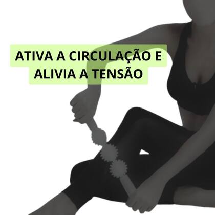 Imagem de Bastao para Massagem Relaxante Triplo Liveup Liberacao Miofascial Liveup Sports