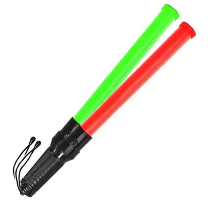 Imagem de Bastao Sinalizador 2 Cores Kit 5 Unidades Grande Led Lanterna Fluorescente Sinalizaçao Guarda Estacionamento Emergencia Fiscalizaçao