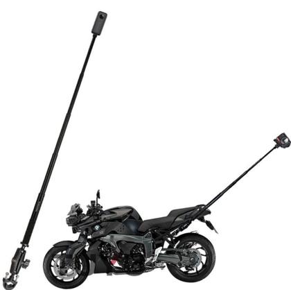 Imagem de Bastão Suporte Moto p/ Câmera 360 Graus Efeito Invisível Insta360 Extensor Retrátil Alumínio Sport