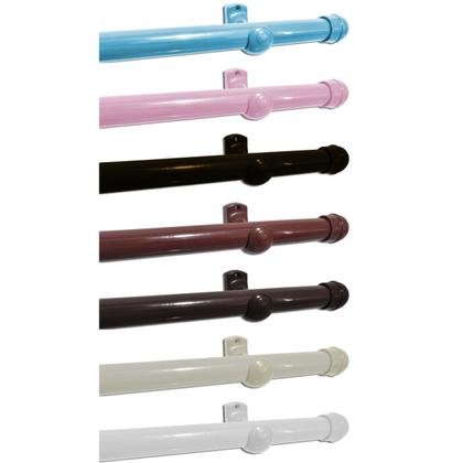 Imagem de Bastão Varal para Cortina Varão Grosso 3.00m Kit Com Suporte