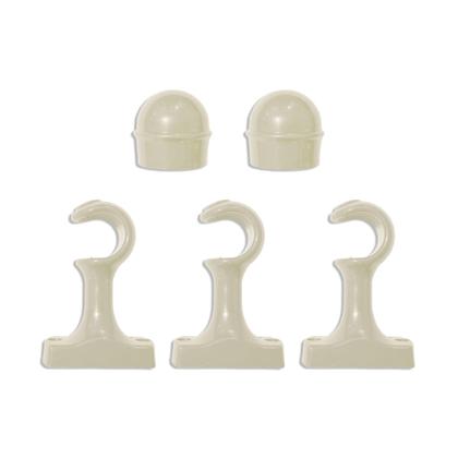 Imagem de Bastão Varal para Cortina Varão Grosso 3.00m Kit Com Suporte