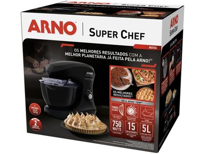 Imagem de Bat Planetaria ARNO Super CHEF KM00/01 750W 15V 5L - 2720014793 Preto 110 VOLTS