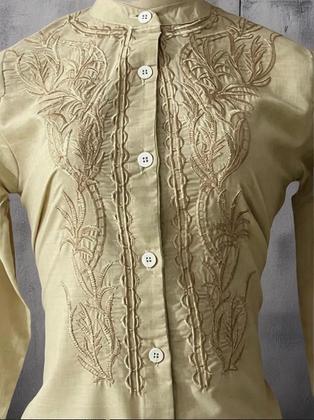 Imagem de Bata Indiana Boho Feminina Bordada Algodão PK-2417