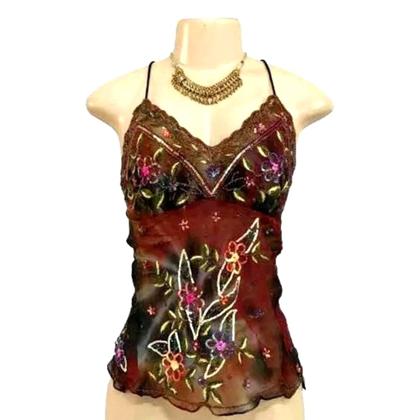 Imagem de Bata Indiana De Festa, Em Crepe Georgette, Alça, Em Pedraria