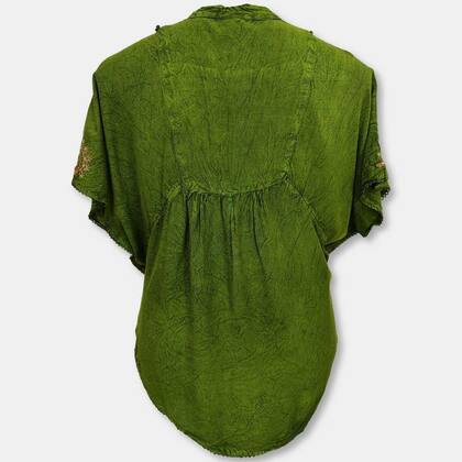 Imagem de Bata Indiana Poncho Bordado Kaftan Plus Size 5600 -