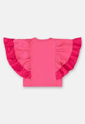 Imagem de Bata Infantil para Menina em Tricoline e Meia Malha Up Baby