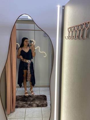 Imagem de Bata Nubia Blusa de Alça com Babado Frontal boho