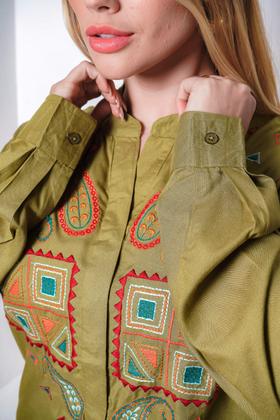 Imagem de Bata tunica indiana bordada bloguer b887