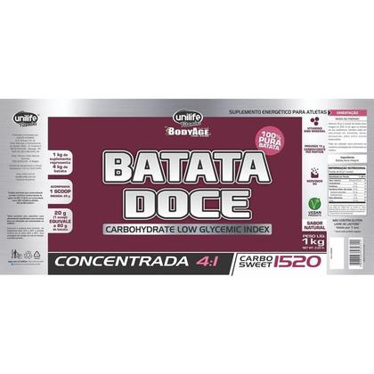 Imagem de Batata Doce Roxa Farinha Concentrada 4:1 100% Pura Unilife 1kg