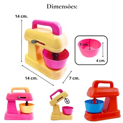 Imagem de Batedeira Brinquedo Infantil Cozinha Criança Gira Mistura