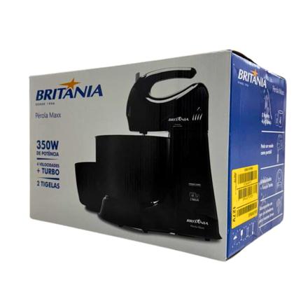 Imagem de Batedeira britania perola maxx 2 350w turbo preto 127v