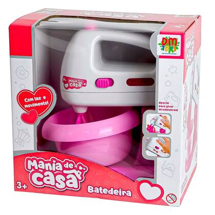 Imagem de Batedeira De Brinquedo Mania De Casa Com Luz E Movimento Dm Toys