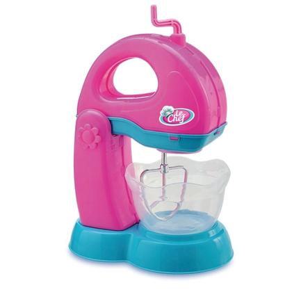 Imagem de Batedeira Le Chef Brinquedo Com Manivela Para Mistura - Usual Brinquedos