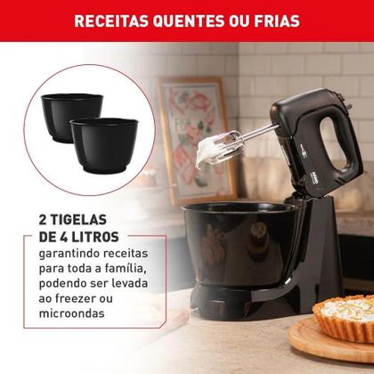 Imagem de Batedeira Mini Chef Hm11 185w Arno Preto 110V