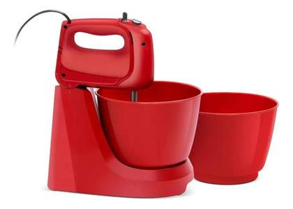 Imagem de Batedeira Mini Chef Portátil 400W com 2 Tigelas de 4L Vermelho
