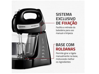 Imagem de Batedeira Mondial 500W Bella Massa B-23 NP