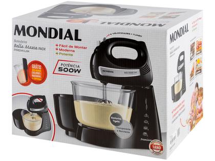 Imagem de Batedeira Mondial 500W Bella Massa B-23 NP