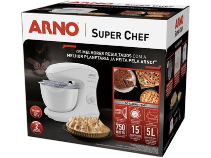 Imagem de Batedeira Planetária Arno Super Chef 750W 127V Branca 5L
