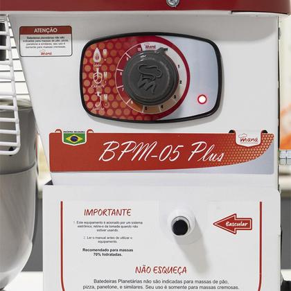 Batedeira Planetária Maná 5 Litros Semi Industrial Bivolt BPM-05P