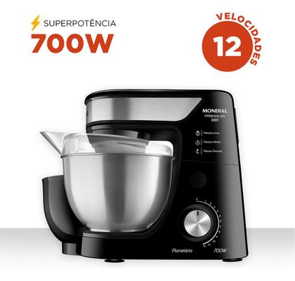 Imagem de Batedeira Planetária, Mondial, 700W - BP-02P-B-TI