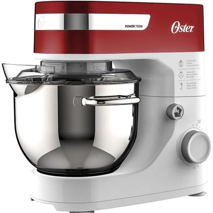 Imagem de Batedeira Planetária Oster 4L Inox 12 Velocidades 3 Batedores Partida Suave