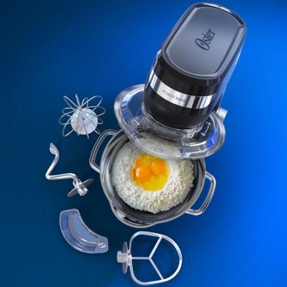 Imagem de Batedeira Planetária Oster OBAT641 Bowl Inox Capacidade 4L 850W 12 Velocidades + Partida Suave