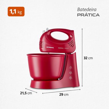 Imagem de Batedeira Power Prática Mondial 400W - B-44-R
