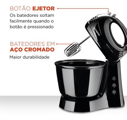 Imagem de Batedeira Prática Mondial Preto 400W B-44-B