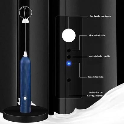 Imagem de Batedor de Ovos Elétrico USB Portátil - 3 Velocidades