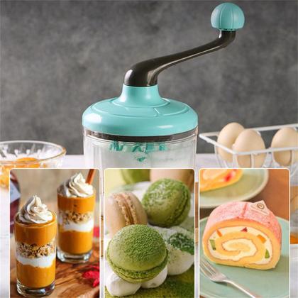 Imagem de Batedor Manual Batedeira Mixer Recipiente Ovos Creme Massa
