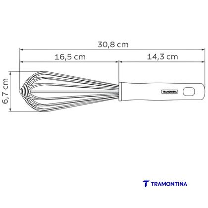 Imagem de Batedor Manual Fuê Inox Tramontina Profissional Cozinha