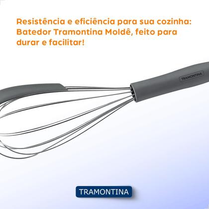 Imagem de Batedor Manual Tramontina Moldê em Aço Inox e Cabo de Silicone 25819160