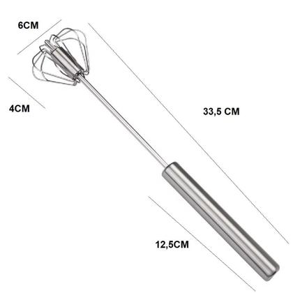Imagem de Batedor Misturador Fuê Culinário Inox Mixer para Ovos Manual