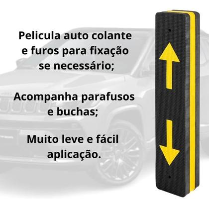 Imagem de Batente Protetor Parachoque VONDER Garagem Estacionamento Parede Universal Não Risca