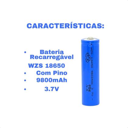 Imagem de Bater 18650 Energ Power Recarregável 3.7 Volts 6800Mah Enviamos Hoje Mesmo Alta Durabilidade
